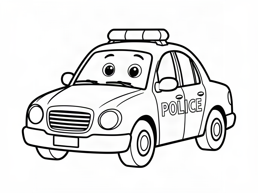 Car coloring page 03 - free printable
