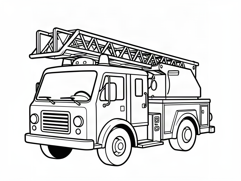 Car coloring page 04 - free printable