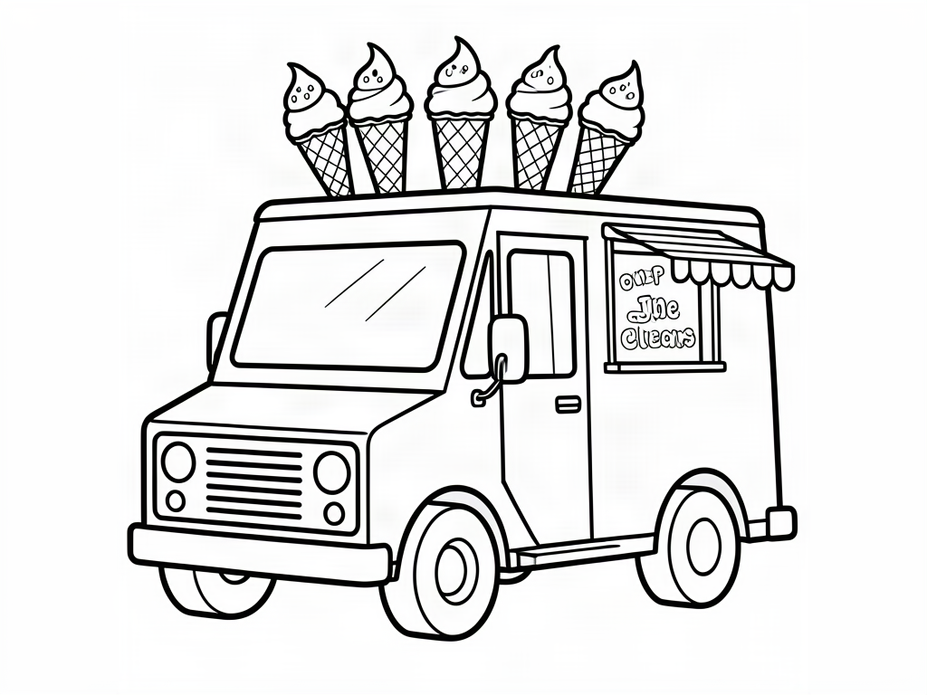 Car coloring page 05 - free printable