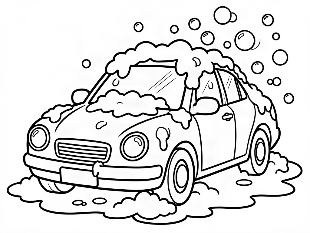 Car coloring page 07 - free printable