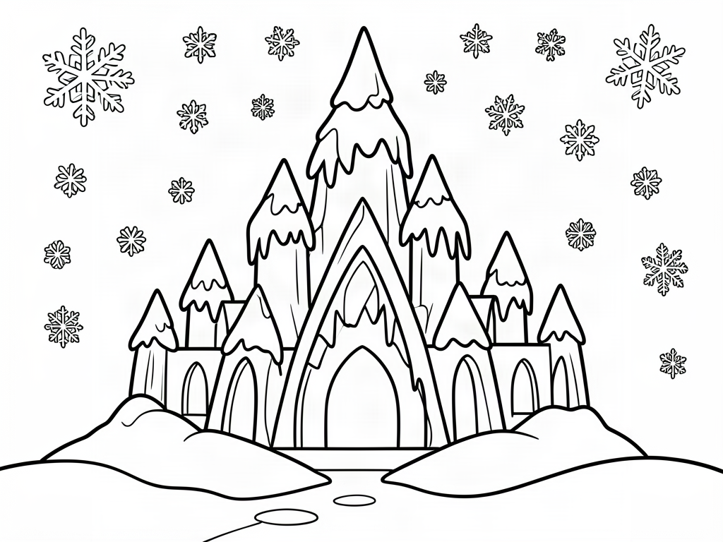 Castle coloring page 10 - free printable