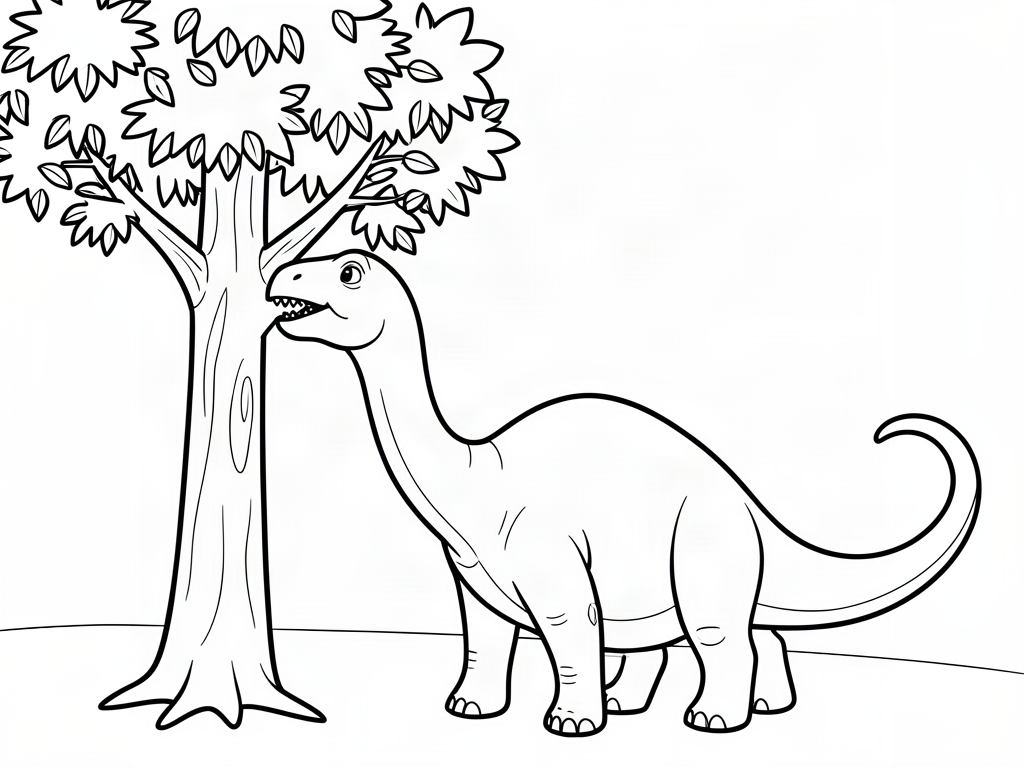 Dinosaur coloring page 02 - free printable
