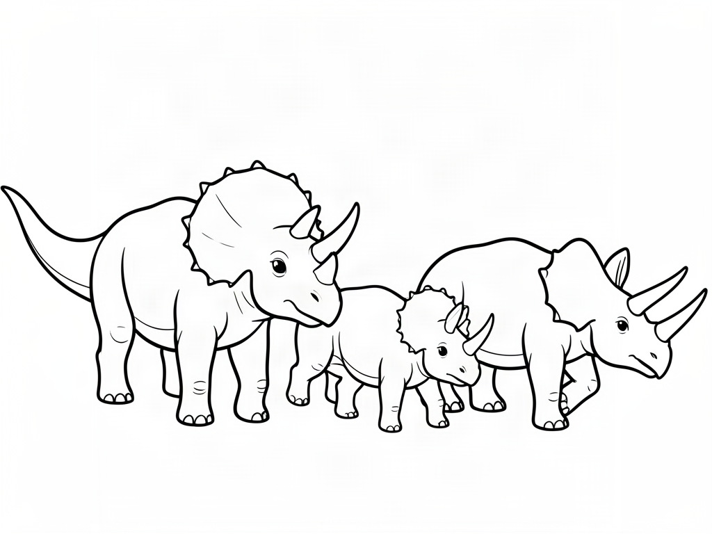 Dinosaur coloring page 03 - free printable