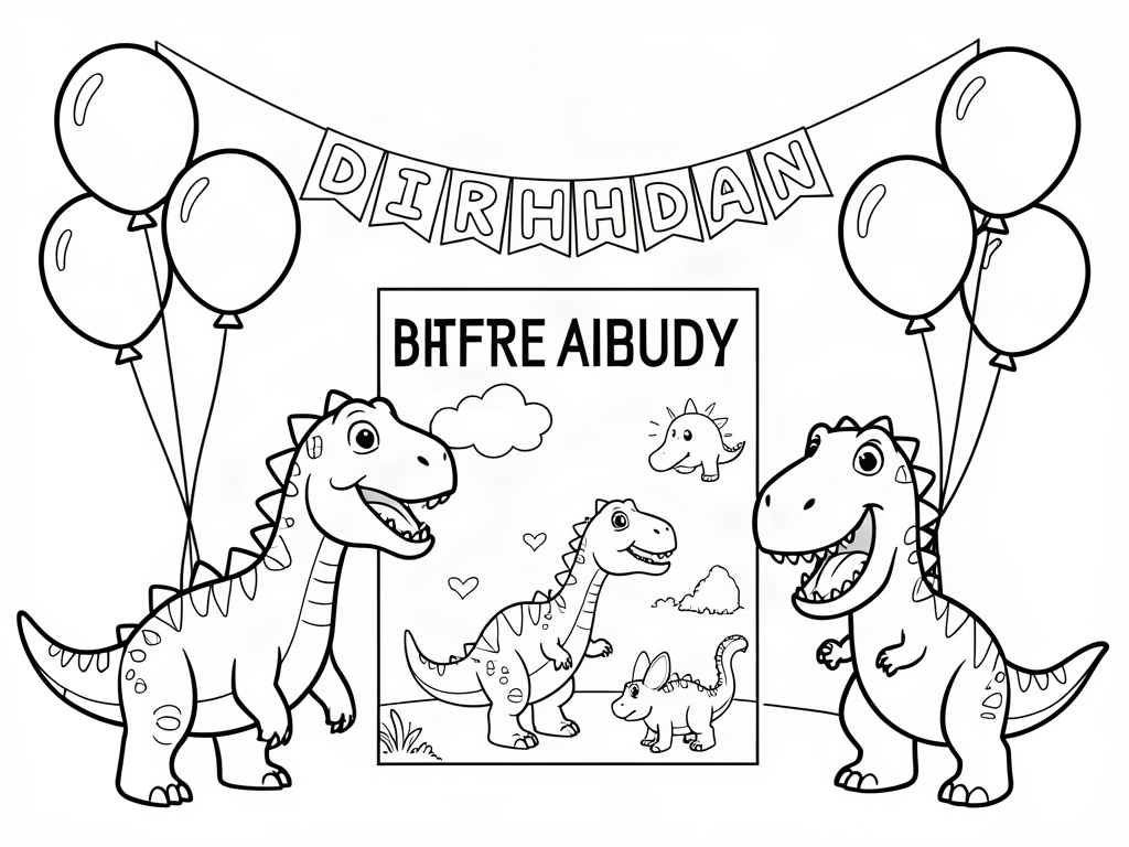 Dinosaur coloring page 06 - free printable