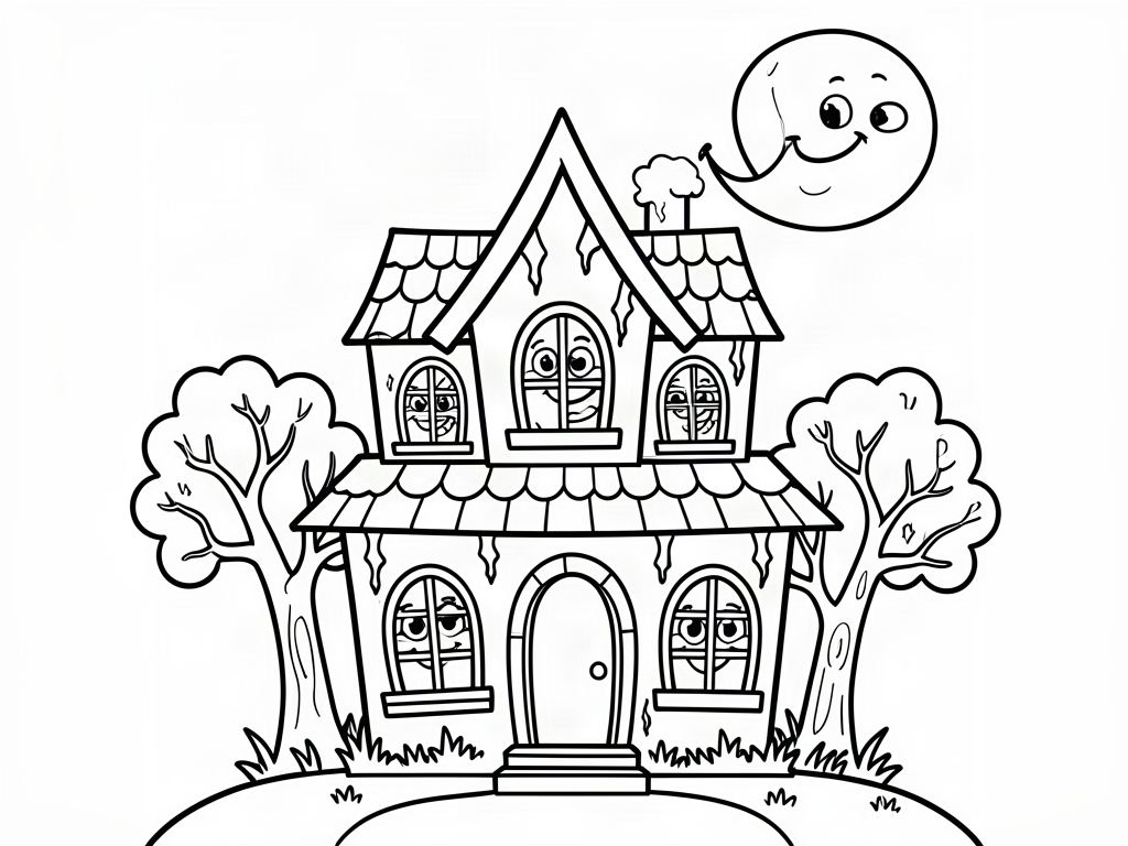 Halloween coloring page 02 - free printable