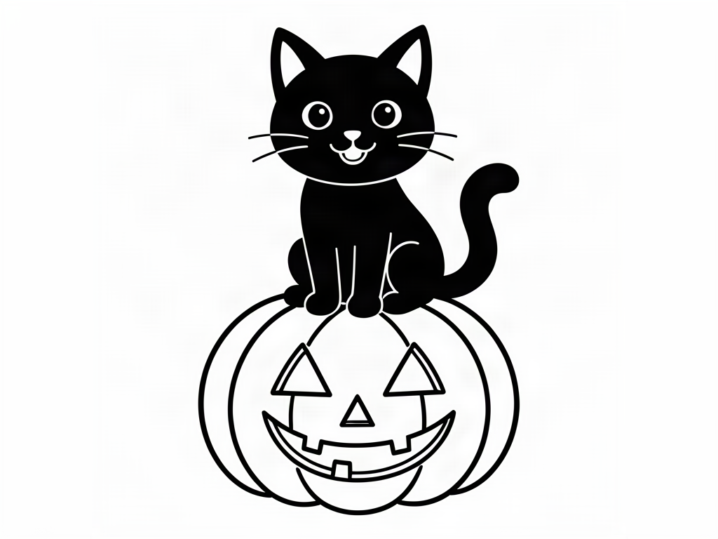 Halloween coloring page 03 - free printable