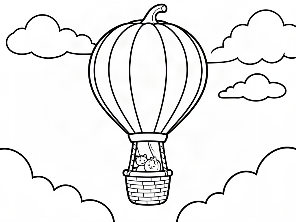 Pumpkin coloring page 09 - free printable