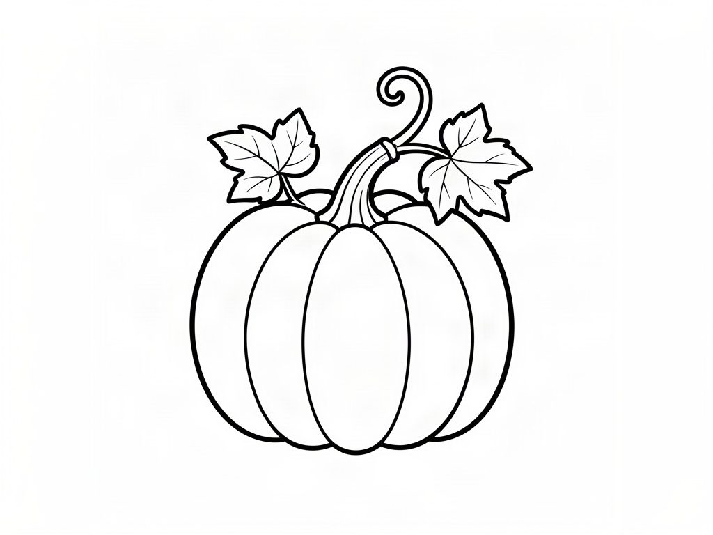 Pumpkin coloring page 12 - free printable